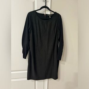 Inc international suede black dress